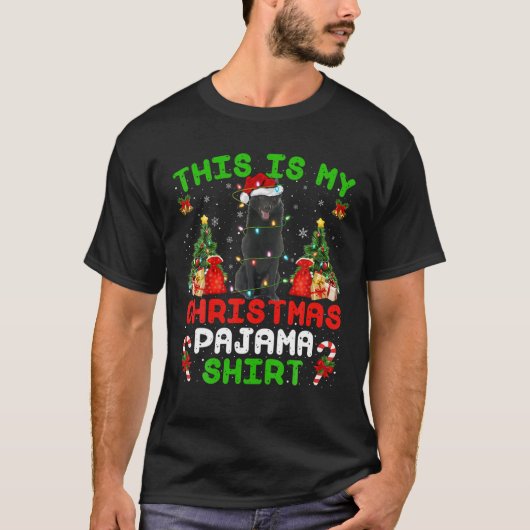 Dit is mijn kerstpajama Schipperke Dog Christm T-shirt (Voorkant)