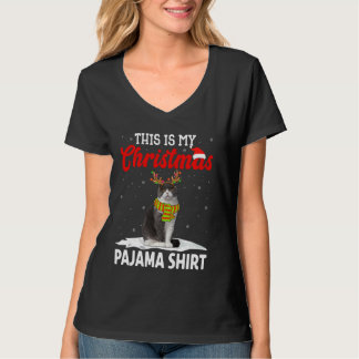 Dit is mijn kerstpajama Scottish Fold Cat T-shirt