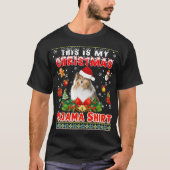 Dit is mijn kerstpajama Sheltie Dog Ugly Swea T-shirt (Voorkant)