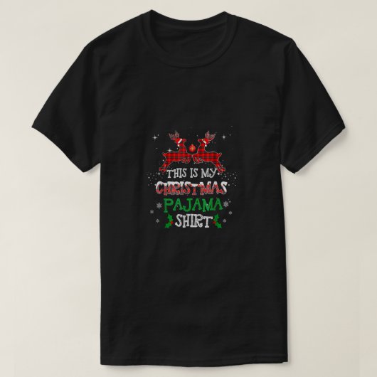 Dit is mijn kerstpajama Shirt Buffalo Pset de (Design voorkant)
