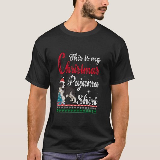 Dit is mijn kerstPajama Shirt English Springer (Voorkant)