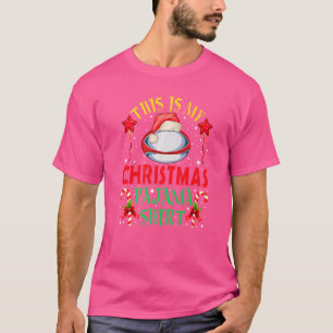 Dit is mijn kerstpajama Shirt Funny Rugby Sant