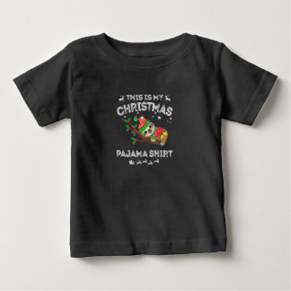 Dit is mijn kerstpajama Shirt Funny Sloth Love