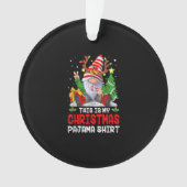 Dit is mijn kerstpajama Shirt Gnome Kerstmis Ornament (voorkant)