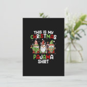 Dit is mijn kerstpajama Shirt Gnomies Gnome Xm Kaart (Staand voorkant)