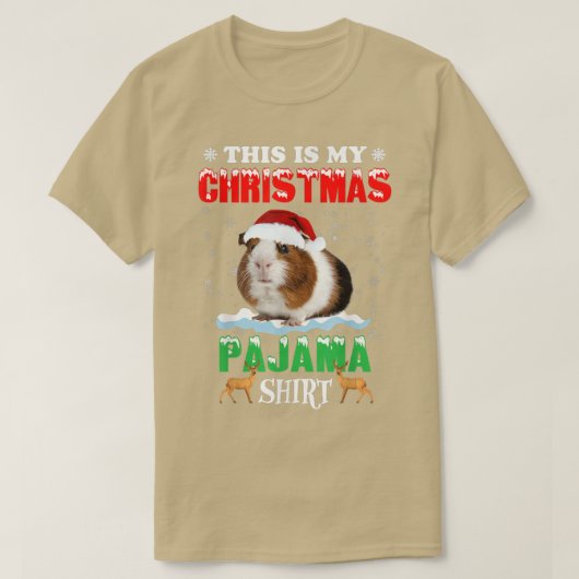 Dit is mijn kerstpajama Shirt Guinee Pig Chris (Design voorkant)