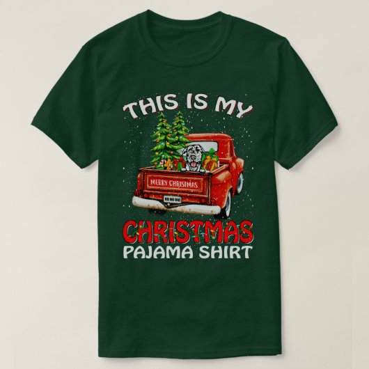 Dit is mijn kerstpajama Shirt Irish Wolfhound (Design voorkant)