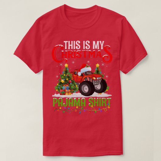Dit is mijn kerstpajama Shirt monster Truck Ch (Design voorkant)