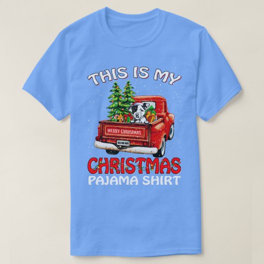 Dit is mijn kerstpajama Shirt Pit Bull Truck T (Design voorkant)