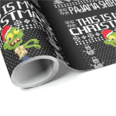 Dit is mijn kerstpajama Shirt UGLY Xmas Zombie Cadeaupapier (Rol Hoek)