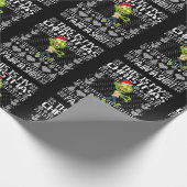 Dit is mijn kerstpajama Shirt UGLY Xmas Zombie Cadeaupapier (Hoek)