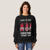 Dit is mijn kerstpajama shirt Xmas Funny Gnome (Voorkant volledig)