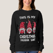 Dit is mijn kerstpajama shirt Xmas Funny Gnome (Voorkant)