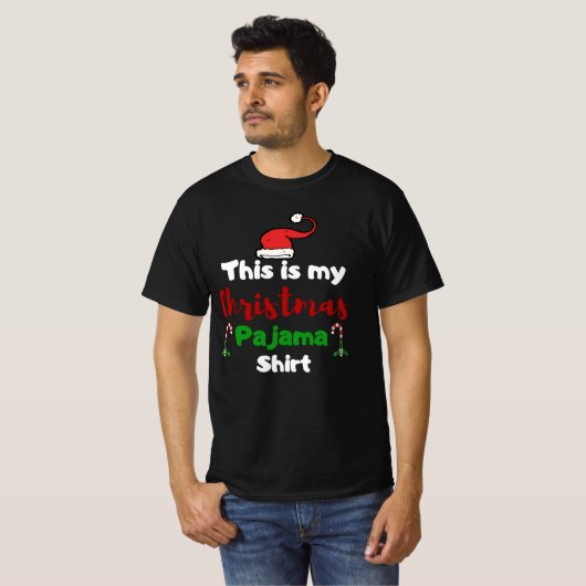 Dit is mijn kerstpajama T-Shirt, Xmas T-shirt (Voorkant volledig)