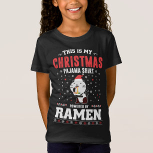 Dit is mijn kerstpajama Tennis Santa Hat Snow T-shirt