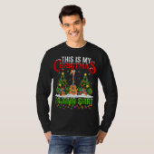 Dit is mijn kerstpajama Ukulele Music Christma T-shirt (Voorkant volledig)