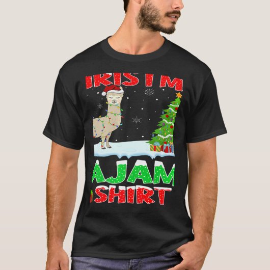 Dit is mijn kerstpajama verlichting Llama Xmas TR T-shirt (Voorkant)