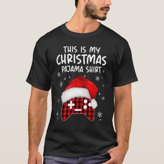 Dit is mijn kerstpajama video game mas 4 t-shirt (Voorkant)