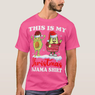 Dit is mijn kerstPajamaAvocado Kerstmis T-shirt