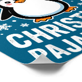 Dit Is Mijn Kerstpinguïn Pyjama  Poster (Hoek)