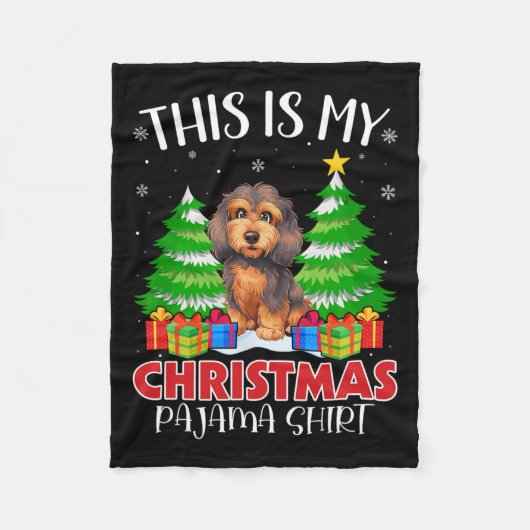 Dit is mijn kerstpyjama apo hond Xmas PJS Fleece Deken (Voorkant)