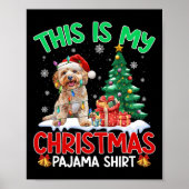 Dit is mijn kerstpyjama apoo Hondenliefhebbers Xma Poster (Voorkant)