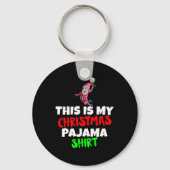 Dit is mijn kerstpyjama bij het Santa Volleybal ca Sleutelhanger (Voorkant)
