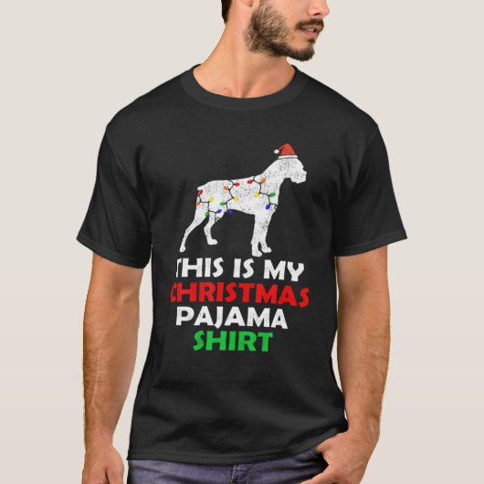Dit is mijn kerstpyjama boxershort t-shirt (Voorkant)