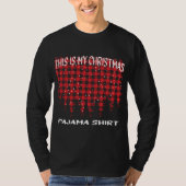 Dit is mijn kerstpyjama Buffalo Plaid Kerstmis T-shirt (Voorkant)
