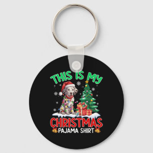 Dit is mijn kerstpyjama Dalmatische Hondenliefhebb Sleutelhanger