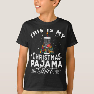 Dit is mijn kerstpyjama Disc Golf Speler Stupi T-shirt