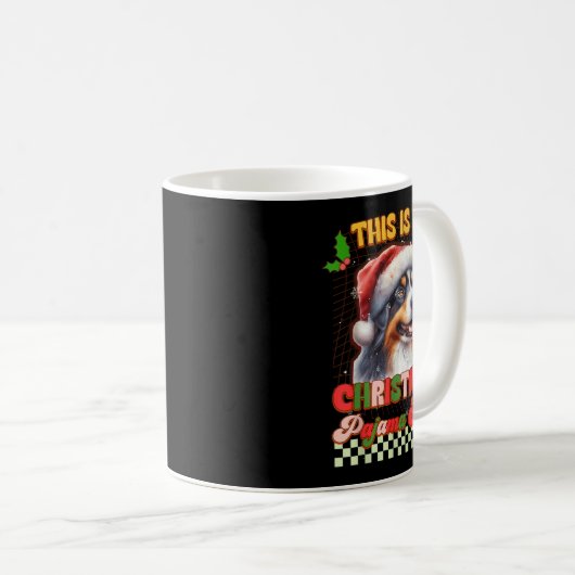 Dit is mijn kerstpyjama, een grappige Australische Koffiemok (Voorkant rechts)