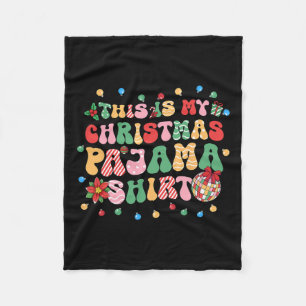 Dit is mijn kerstpyjama, een grappige kerst fleece deken