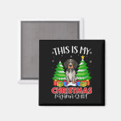 Dit is mijn kerstpyjama Engelse wijzerhond XM Magneet (Voorkant / Achterkant)
