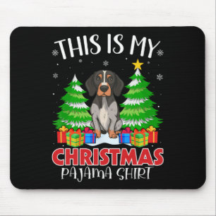Dit is mijn kerstpyjama Engelse wijzerhond XM Muismat