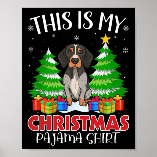 Dit is mijn kerstpyjama Engelse wijzerhond XM Poster (Voorkant)