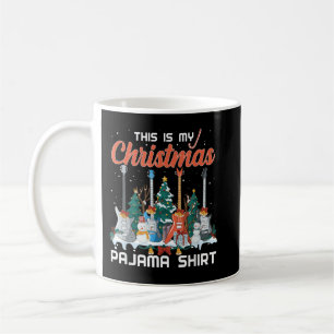 Dit is mijn kerstpyjama Funny gitaar Kerstmis muzi Koffiemok