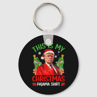 Dit is mijn kerstpyjama Funny Trump Xmas PJS M Sleutelhanger
