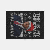 Dit is mijn kerstpyjama Funny Xmas Matching TR Fleece Deken (Voorkant (Horizontaal))