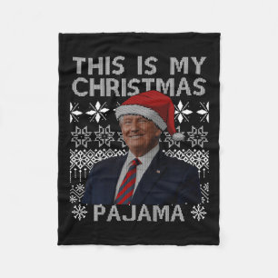 Dit is mijn kerstpyjama Funny Xmas Matching TR Fleece Deken