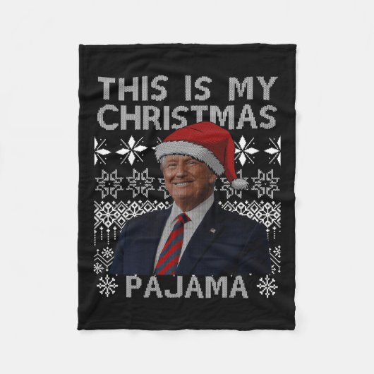 Dit is mijn kerstpyjama Funny Xmas Matching TR Fleece Deken (Voorkant)