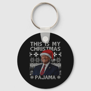 Dit is mijn kerstpyjama Funny Xmas Matching TR Sleutelhanger