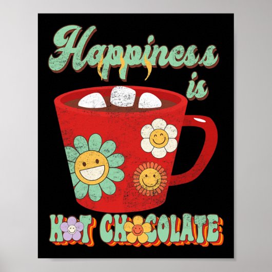 Dit is mijn kerstpyjama geluk warme chocolade poster (Voorkant)