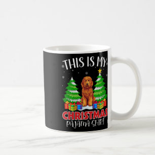 Dit is mijn kerstpyjama Goldendoodle Hond Xmas Koffiemok