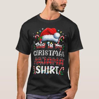 Dit is mijn kerstpyjama Grappige Kerst PJs Mannen T-shirt