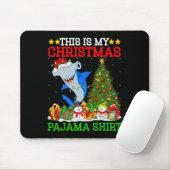 Dit is mijn kerstpyjama Hammerhead Shark Chris Muismat (Met muis)