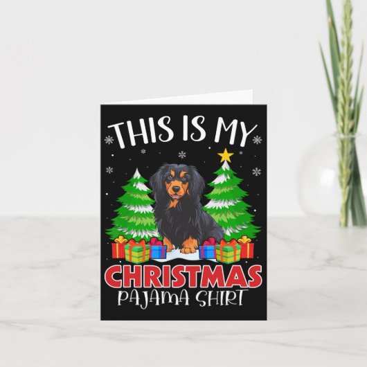 Dit is mijn kerstpyjama Havanese hond Xmas PJS Kaart (Voorkant)