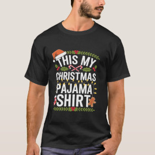 Dit is mijn kerstpyjama kerstmuts bijpassende fam t-shirt