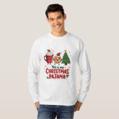Dit is mijn kerstpyjama koekjes warme chocolademel t-shirt (Voorkant volledig)