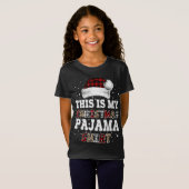 Dit is mijn kerstpyjama Leopard Buffalo Plaid T-shirt (Voorkant volledig)